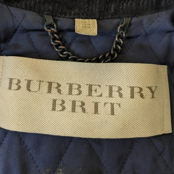 Burberry Brit Biker Jacket in Black Lambskin Leather Size 4 - Picture 2 of 16